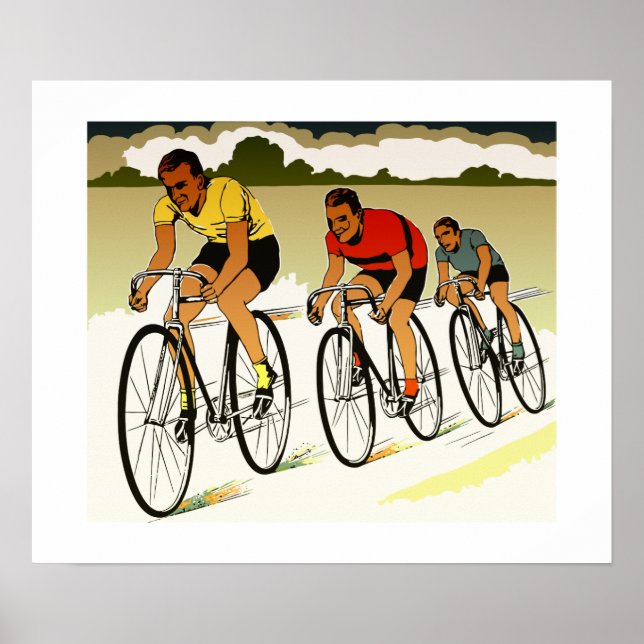 Retro Vektorkunst: Das Rennen Poster (Vorne)