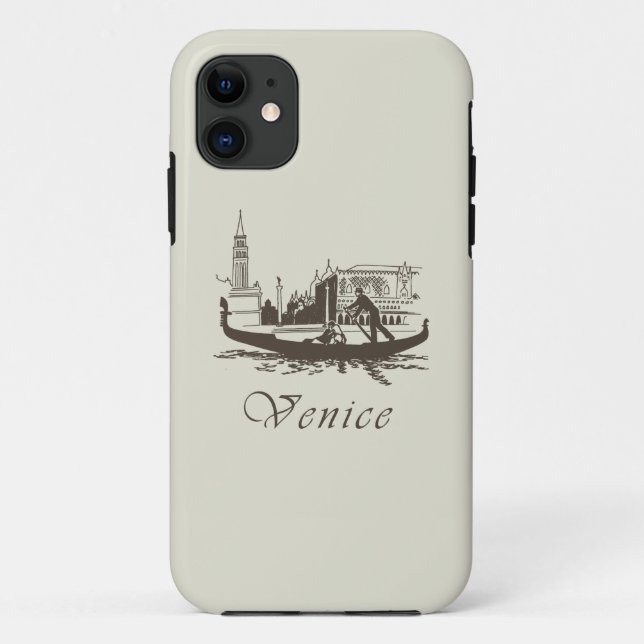 Retro Venedig Case-Mate iPhone Hülle (Rückseite)