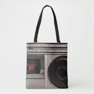 Retro veraltetes tragbares Stereo-Radio-Kassettenr