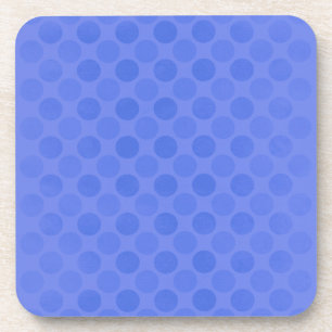Retro verblasste blaue Kreise Muster Getränkeuntersetzer