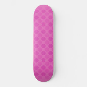 Retro verblasste rosa Kreismuster Skateboard