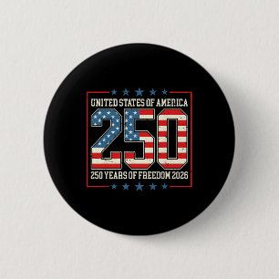 Retro Vereinigte Staaten von Amerika 250 Amerika d Button