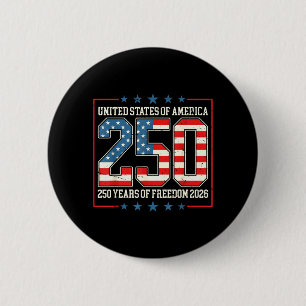 Retro Vereinigte Staaten von Amerika 250 Amerika v Button