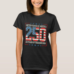 Retro Vereinigte Staaten von Amerika 250 Amerika v T-Shirt