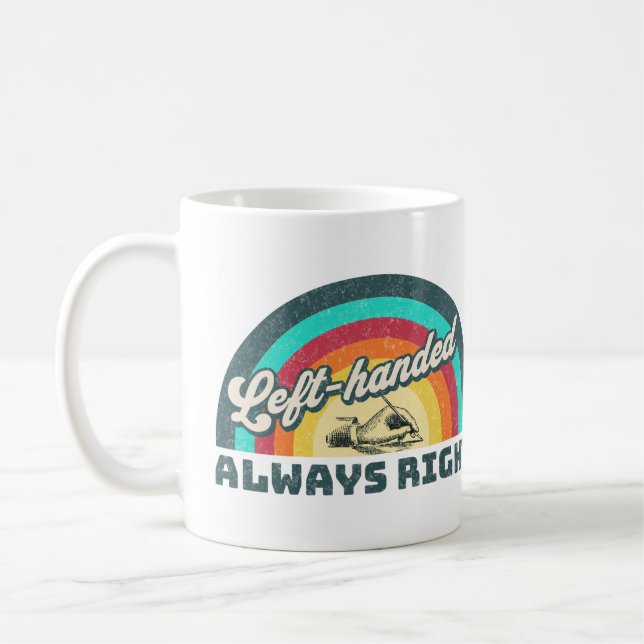 Retro Verlassen, immer richtig Kaffeetasse (Links)