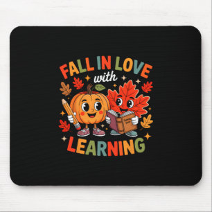 Retro - Verlieben Sie sich in das Lernen Herbst-Kü Mousepad