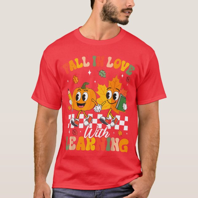 Retro - Verlieben Sie sich wieder in das Lernen He T-Shirt (Vorderseite)