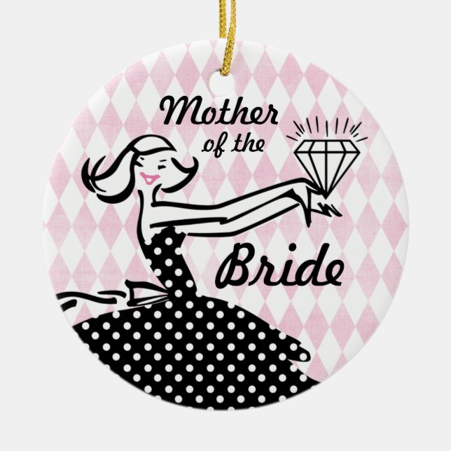 Retro verlobte Verzierung des Andenken-II Keramik Ornament (Vorne)