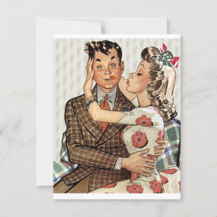 Retro-Verlobung Einladung