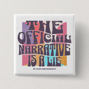 Retro-Verschwörungstheorie Button