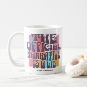 Retro-Verschwörungstheorie Kaffeetasse