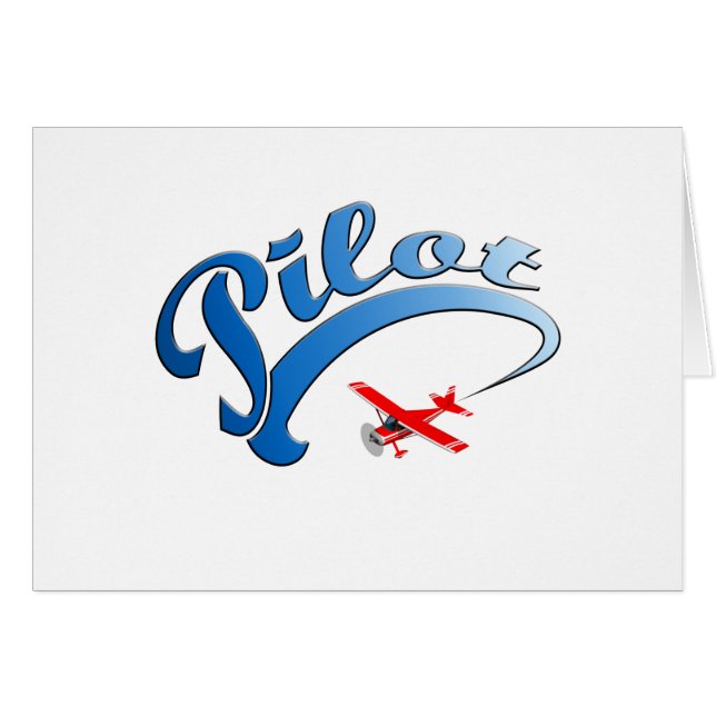 Retro Versuchsgraphik mit blauem Text (Vorderseite (Horizontal))