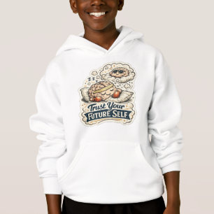 Retro Vertraue Deinem Zukünftigen Ich Skelett Graf Hoodie