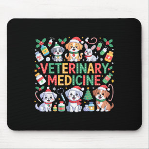 Retro Veterinärmedizin Vet Tech Katzen Hund Liebha Mousepad