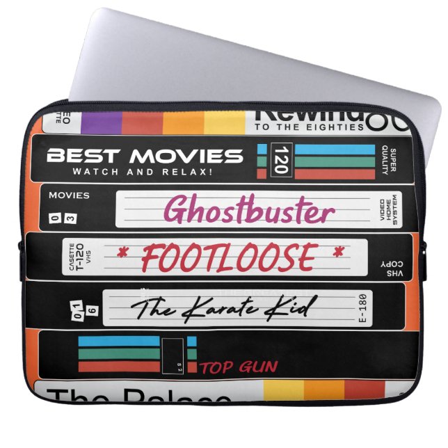 Retro VHS Movie Design Laptopschutzhülle (Vorderseite)