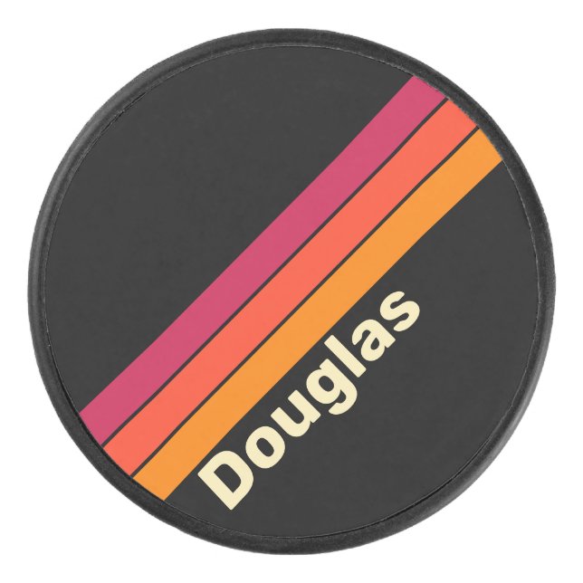 Retro-VHS-Streifen mit Namen Eishockey Puck (Vorderseite)