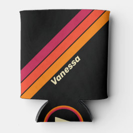 Retro VHS Stripes with Name Dosenkühler