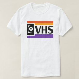 Retro-VHS-Symbol-T-Shirt 80er 90er Nostalgie T-Shirt