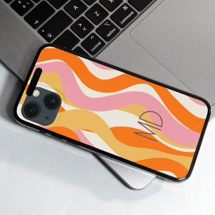 Retro-Vibe 60er Rosa Orange Abstrakt Case-Mate iPhone Hülle