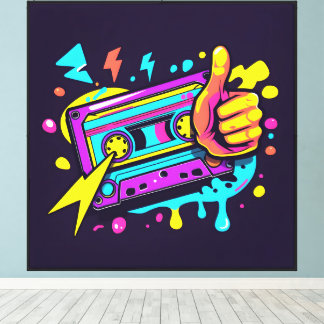 Retro-Vibe Leinwanddruck