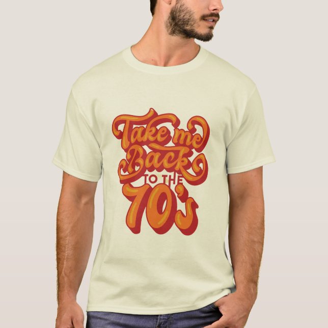 Retro Vibes - 70er Throwback T-Shirt (Vorderseite)