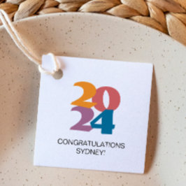 Retro Vibes Abschluss Celebration Party Geschenkanhänger