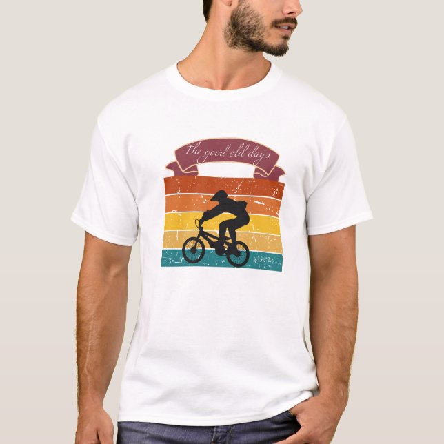 Retro Vibes and Silhouette Rider Charm T-Shirt