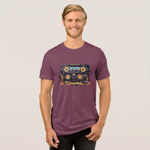 Retro Vibes: Boombox Dreams Tri-Blend Shirt