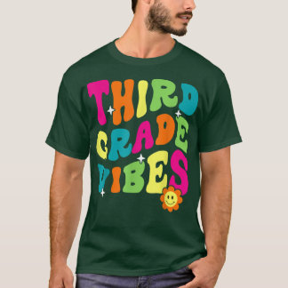 Retro-Vibes der dritten Klasse zurück zur dritten T-Shirt