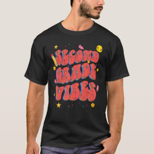 Retro-Vibes der zweiten Klasse zurück zur zweiten T-Shirt