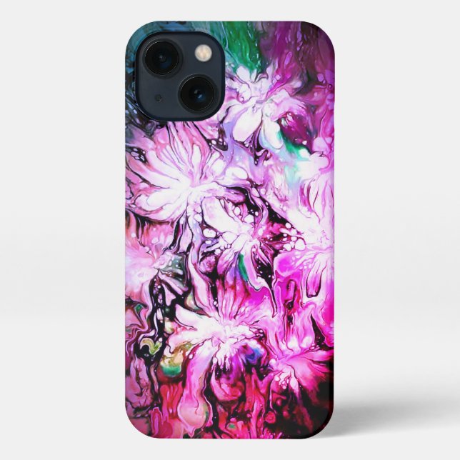 Retro Vibes farbenfrohe Telefonfälle iPhone Hülle (Rückseite)