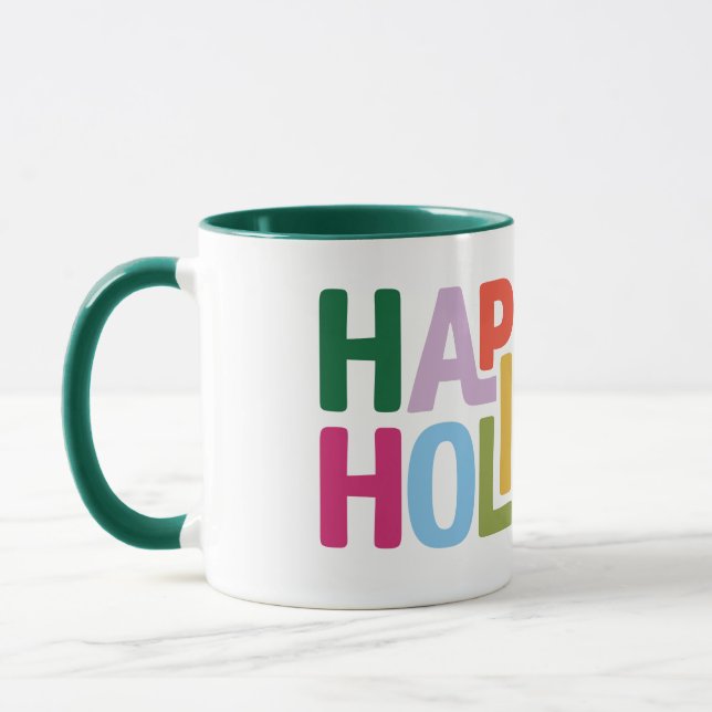 Retro Vibes Holiday Mug Tasse (Links)