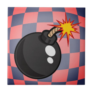 Retro Vibes - Leuchtfeuerbombe Fliese