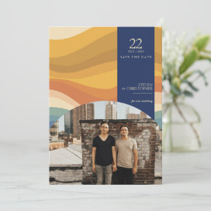 Retro Vibes Save The Date