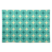 Retro-Vibes-Stoff-Set Platzset