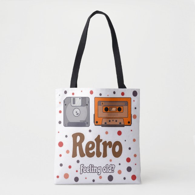 Retro Vibes Tote Bag - Klassisches Cool (Vorderseite)