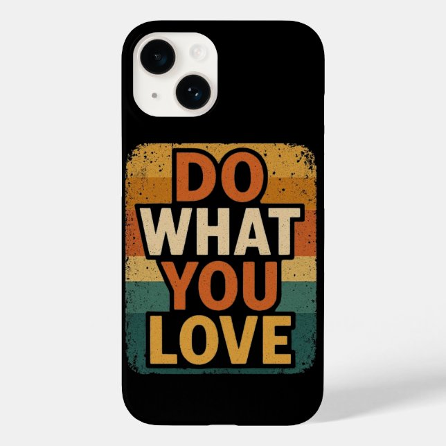 Retro Vibes - Tun Sie, was Sie Liebe Case-Mate iPhone Hülle (Rückseite)