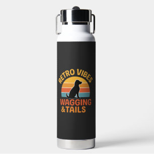 Retro Vibes, Wedelnd & Schwänze Trinkflasche