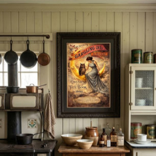 Retro-Victorianische-Art-Nouveau-Almanach-Cover Poster