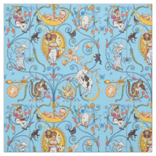 Retro-Victorianische Kinderreime von Walter Crane Stoff
