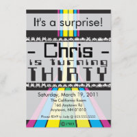 Retro Video Game 30. Geburtstag