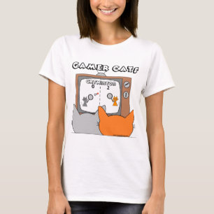 "RETRO VIDEO GAME CATS" Cartoon Katzen T-Shirt