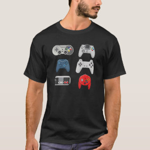 Retro Video Game Controller Collection Gaming T-Shirt
