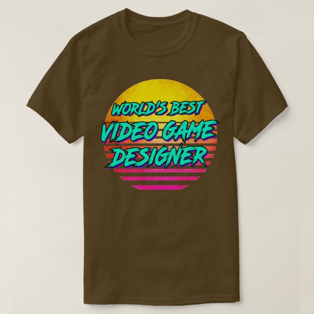 Retro Video Game Designer Geschenk der 80er Jahre T-Shirt (Design vorne)