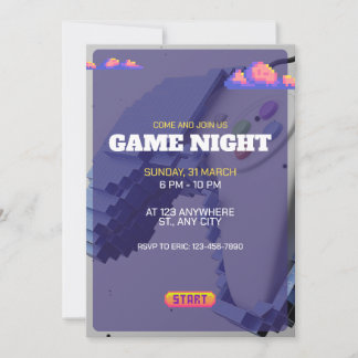 Retro Video Game Geburtstagsparty Einladung