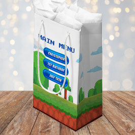 Retro Video Game Menu 1. Geburtstag Party Kleine Geschenktüte