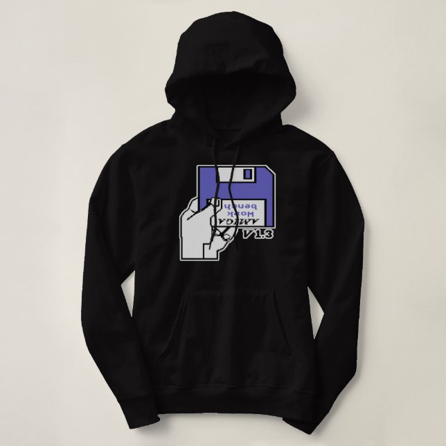 Retro Video Games Commodore Amiga Workbench Beilag Hoodie (Design vorne)