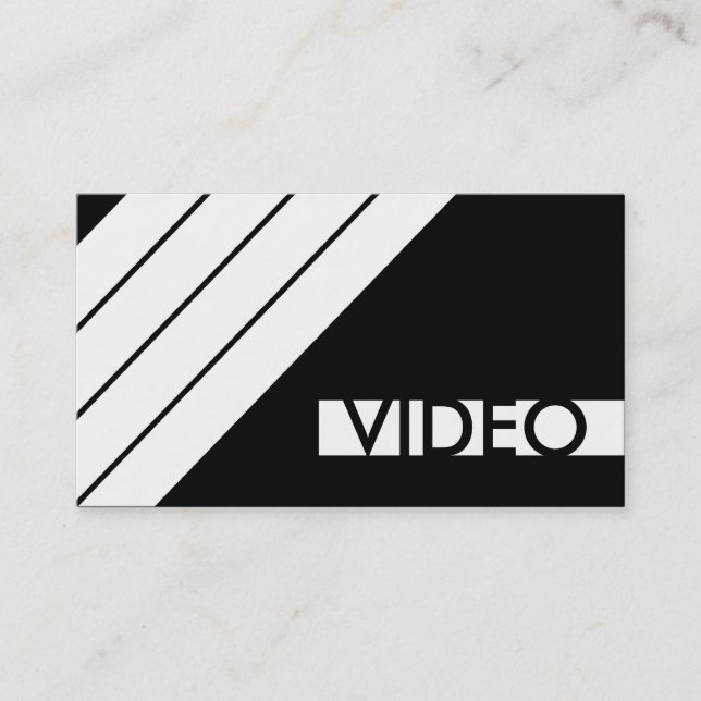 Retro VIDEO Visitenkarte (Vorderseite)