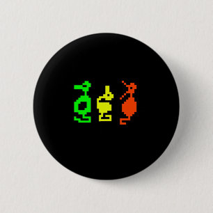 Retro-Videospiel 8-Bit-Abenteuer-Drache Button