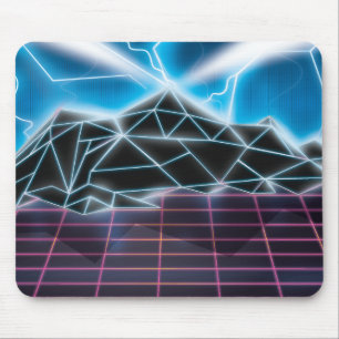 Retro-Videospielgrafik aus den 1980er Jahren Mousepad